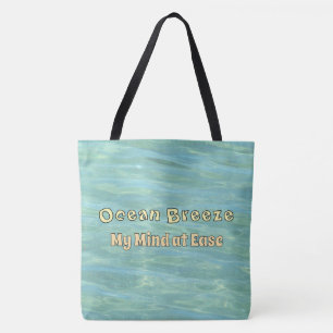 Tote Bag Brise Océanique, Esprit Paisible Vibes Calmes