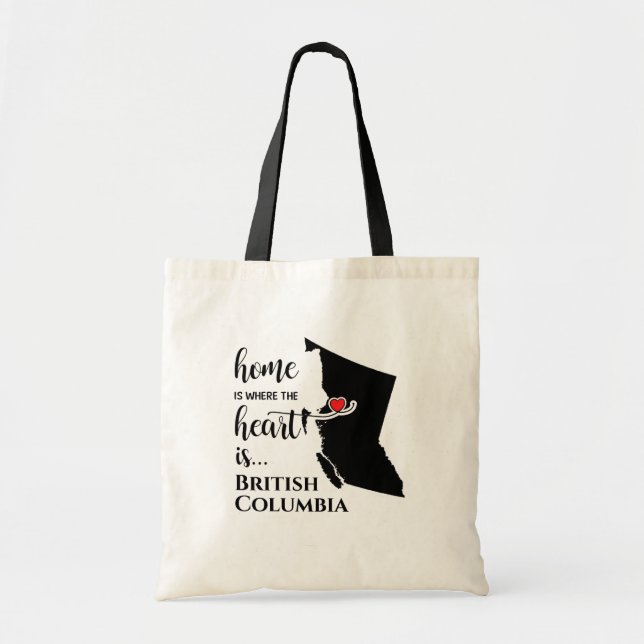 Tote Bag British Columbia Home est le coeur (Devant)