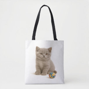 Tote Bag British Shorthair et Yarn Ball Bliss
