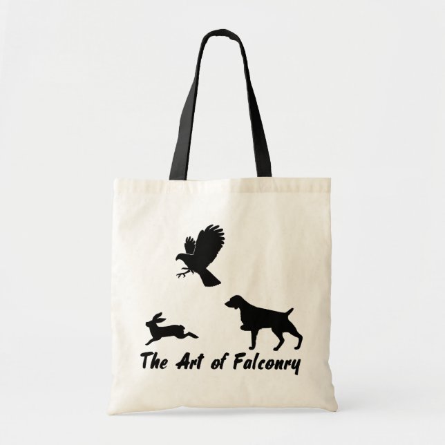 Tote Bag Brittany Spaniel et Falconry (Devant)