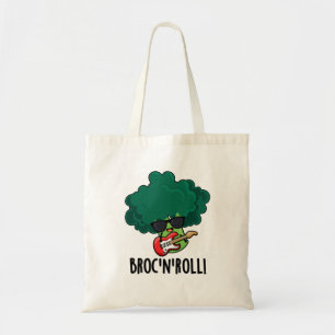 Tote Bag Brock Et Roll Funny Veggie Brocoli Pun