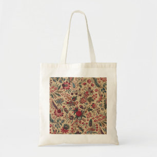 Tote Bag Broderie Florale Ancienne de Décoration d'Ameublem