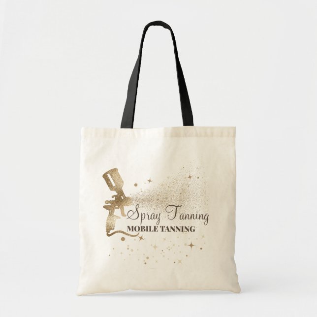 Tote Bag Bronzage Peinture Pulvérisation Teint Doré Étincel (Devant)