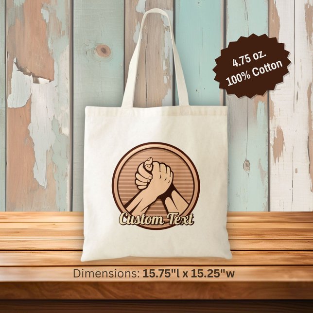 Tote Bag Bronze de lutte contre les bras (Créateur téléchargé)