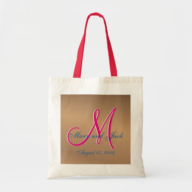 Tote Bag Bronze Lumière 3d Monogramme (Devant)