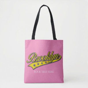 Tote Bag Brooklyn Gold Swoosh Design Modèle