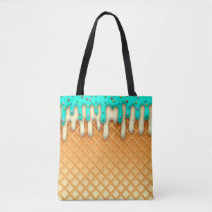 Tote Bag Brosse à cône de crème glacée avec arrosage