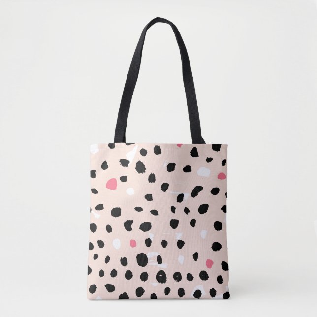 Tote Bag Brosse à encre : Texture artistique (Devant)