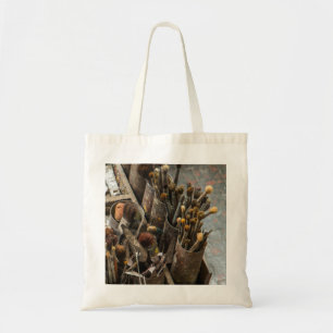 Tote Bag Brosses à peintures d'artistes dans de vieilles bo