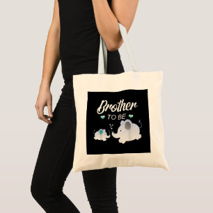 Tote Bag Brother To Be Elephant Baby shower Don Pour Garço