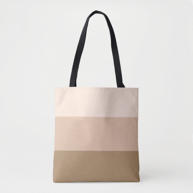 Tote Bag Brown Ombre strié (Devant)