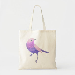 Tote Bag Bruant Violet Et Rose