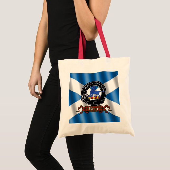 Tote Bag Bruce Clan Badge Scottish Fourre-tout (Devant (produit))