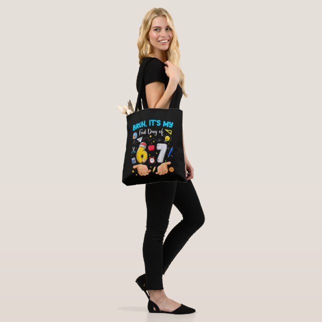 Tote Bag Bruh C'est Mon Premier Jour De Rentrée Scolaire (Sur le modèle)