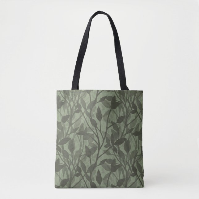 Tote Bag Brume Douce du Jardin Couches Botaniques (Devant)