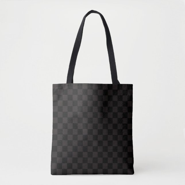 Tote Bag Brun/noir de luxe Checkered (Devant)