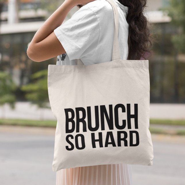 Tote Bag Brunch tellement dur (Créateur téléchargé)