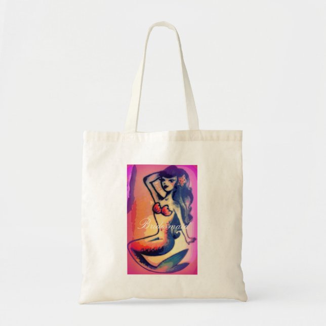 Tote Bag Brune femme de chambre sirène (Devant)
