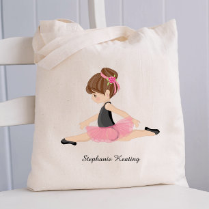 Tote Bag Brunette Ballerina Personnalisée