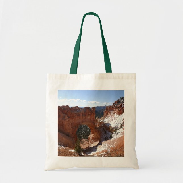 Tote Bag Bryce Canyon Pont naturel Paysage neigeux Photo (Devant)