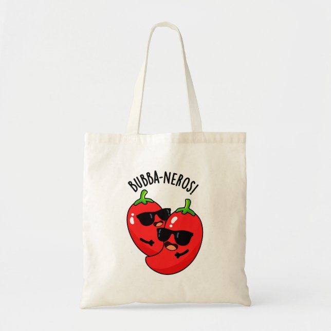 Tote Bag Bubba-neros Funny Habanero Pun (Devant)