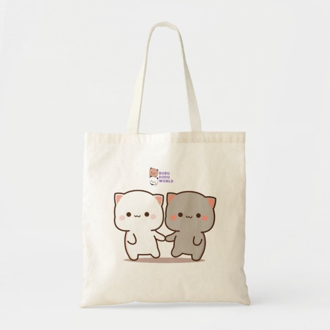 Tote Bag Bubu Dudu tient les mains (Devant)