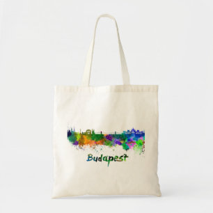Tote Bag Budapest skyline in watercolor