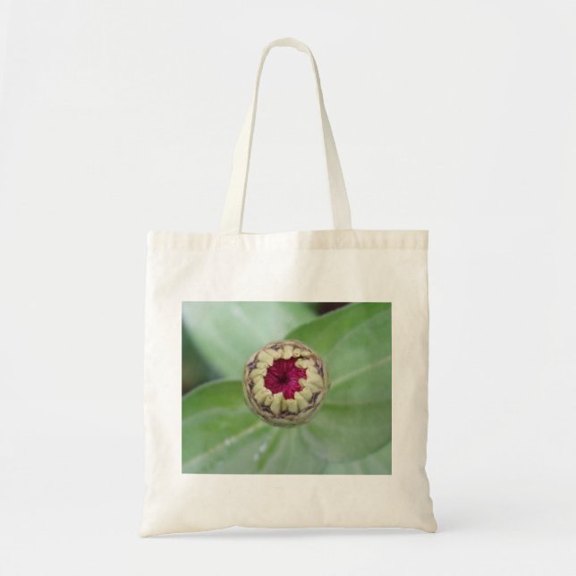Tote Bag Budding Zinnia (Devant)