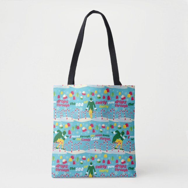 Tote Bag Buddy le Motif Elf Candy (Devant)