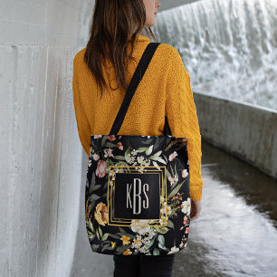 Tote Bag Budget Buy Monogramme 1600s Art Floral Hollandais