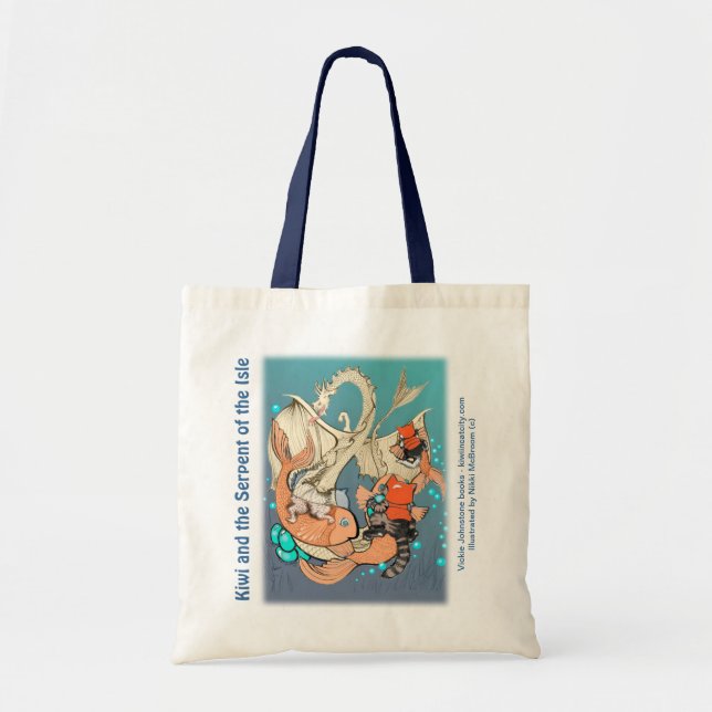 Tote Bag Budget fourre-tout - chats montant des poissons (Devant)