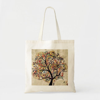 Tote Bag Budget Fourre-tout d'arbre de musique