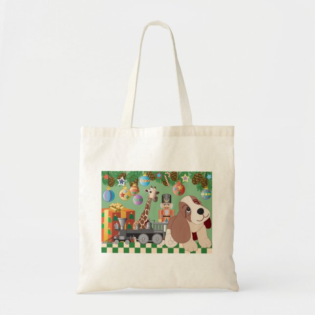 Tote Bag Budget Fourre-tout de conception de Noël (Devant)