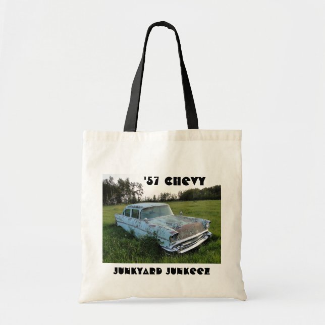 Tote Bag Budget Fourre-tout de Junkeez '57 Chevy d'entrepôt (Devant)