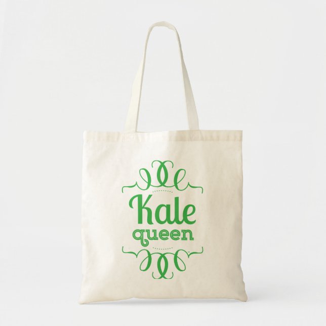Tote Bag Budget Fourre-tout de la Reine de chou frisé (Devant)