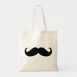 Tote Bag Budget Fourre-tout de moustache de hippie