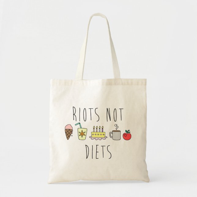 Tote Bag Budget Fourre-tout de régimes d'émeutes pas (Devant)