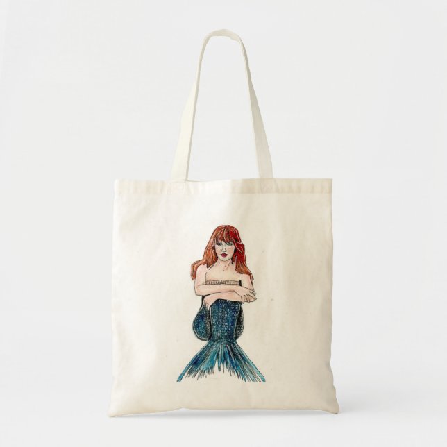 Tote Bag Budget Fourre-tout de sirène de FlyGirl (Devant)