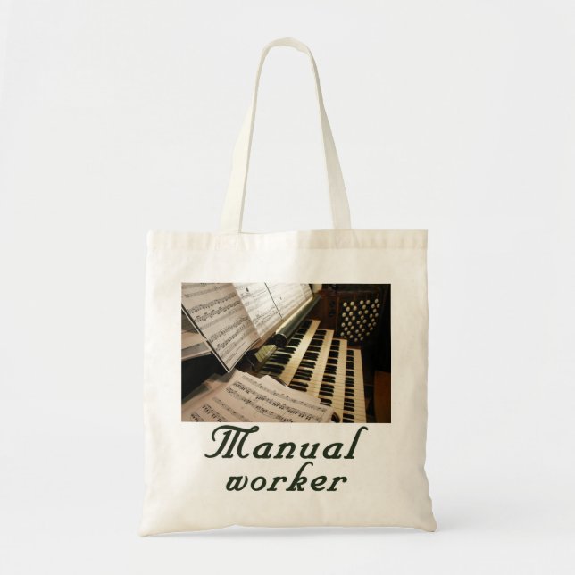 Tote Bag Budget fourre-tout de travailleur manuel (Devant)
