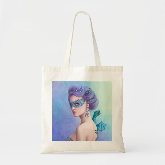 Tote Bag Budget Fourre-tout Imaginaire femme d'hiver et dra (Devant)