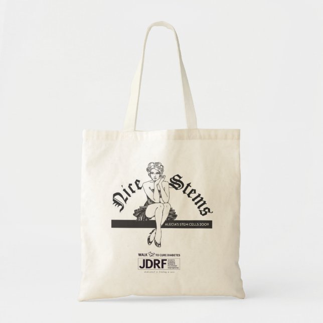 Tote Bag Budget Fourre-tout "Nice de tiges" (Devant)