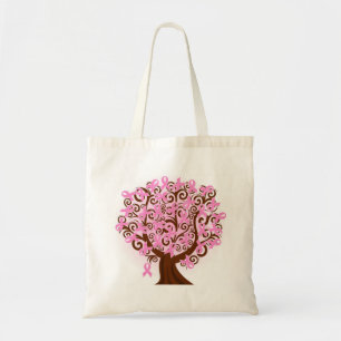 Tote Bag Budget rose Fourre-tout d'arbre de cancer du sein