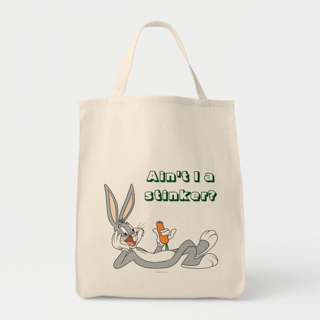 Tote Bag BUGS BUNNY™ Allongé en train de manger une carotte (Devant)