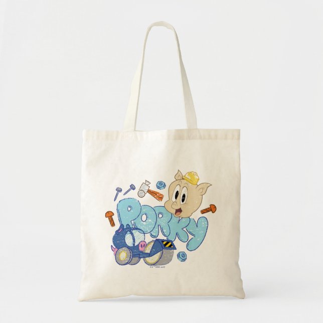 Tote Bag BUGS BUNNY BUILDERS™| Croquis de Porky (Devant)