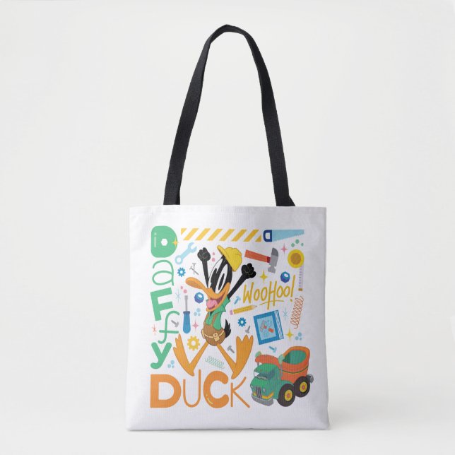 Tote Bag BUGS BUNNY BUILDERS™| DAFFY DUCK™ Outils de travai (Devant)