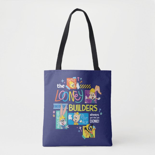 Tote Bag BUGS BUNNY BUILDERS™| Le Collage des Looney Builde (Devant)