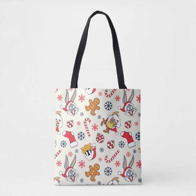 Tote Bag BUGS BUNNY™, DAFFY DUCK™ & Lola Motif de Noël (Devant)