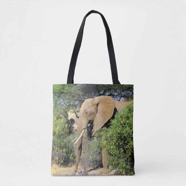 Tote Bag Bull Elephant - La faune africaine (Devant)