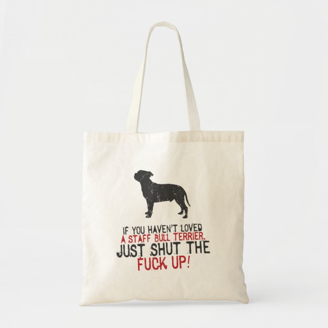 Tote Bag Bull-terrier du Staffordshire (Devant)