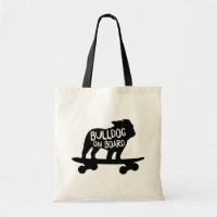 Bulldog à bord | Chien de Skateboard Silhouette